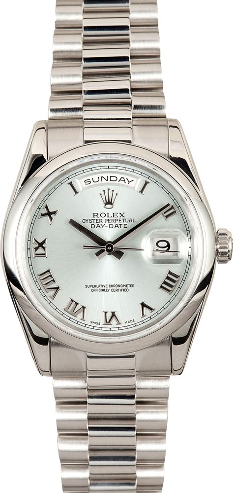 rolex watch patinum|Rolex platinum day date 36mm.